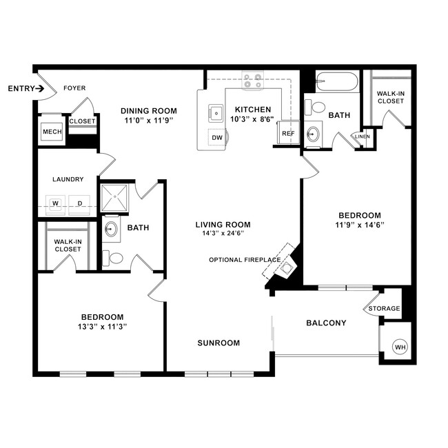 Floorplan - The Elms at Arcola