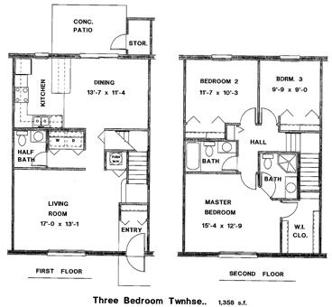 3BR/2.5BA TH - Water Dance Apartments