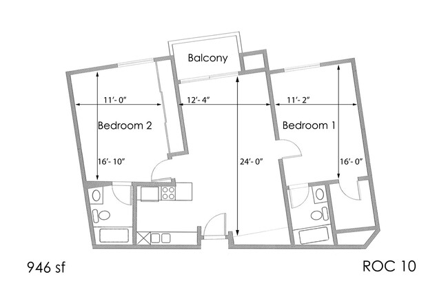 Floorplan - Park Rochester Apartments