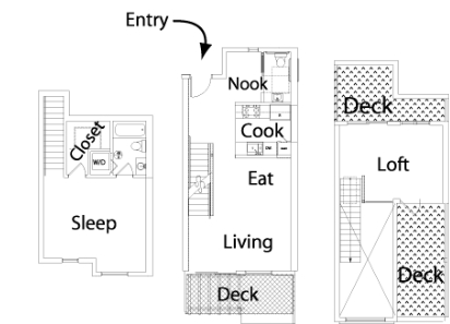 1BR/1.5BA - Temescal Place