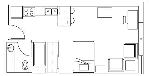 Studio - Bear Creek Apartments