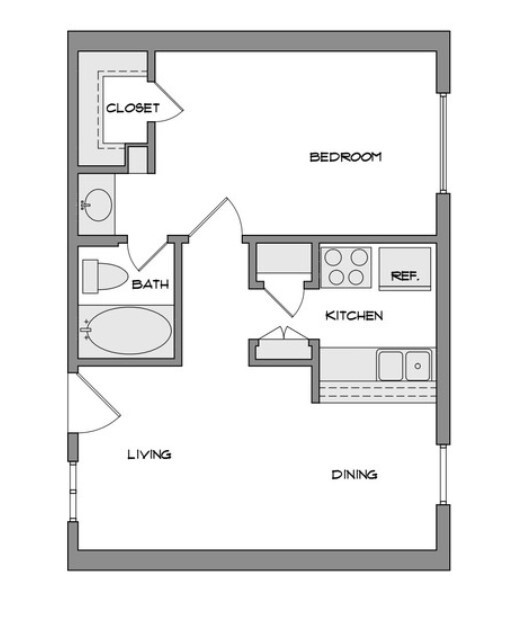 Floorplan - Village Oaks Apartments