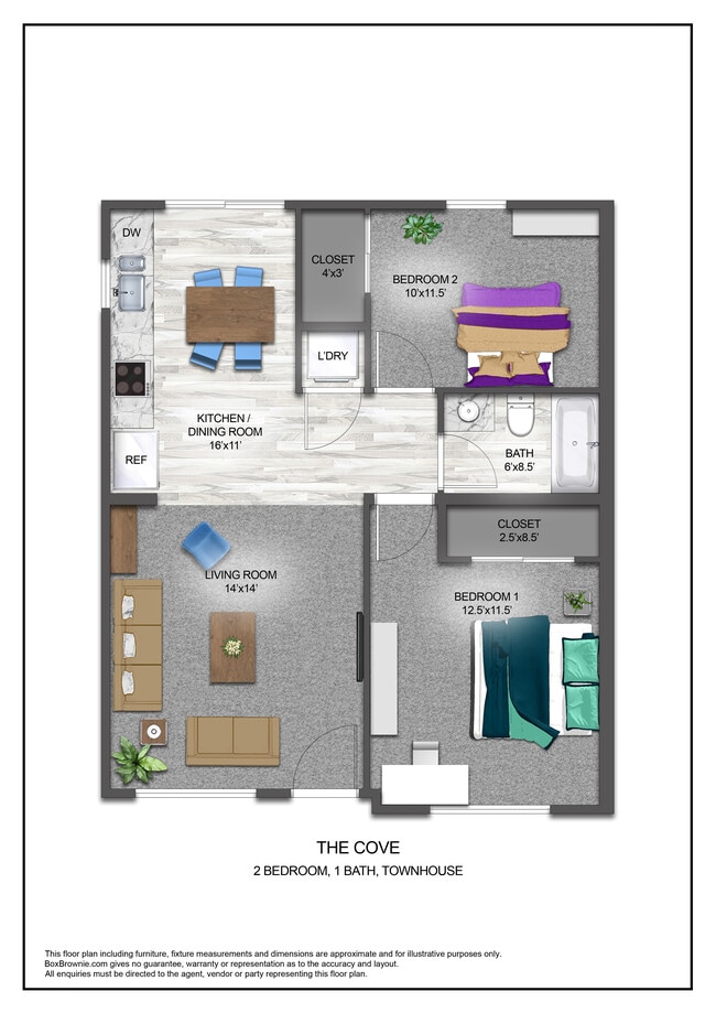 The Cove Townhouse - Sq Ft - Hidden Harbor Villas