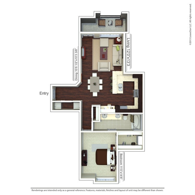 Floorplan - Valencia Place Apartments