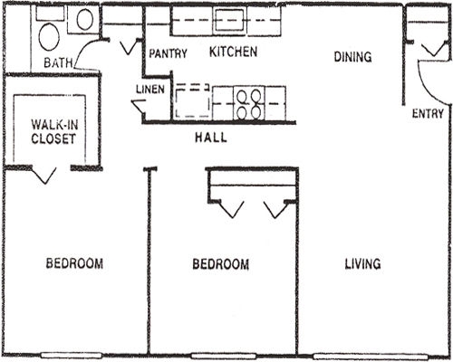 2BR/1BA - Hillsdale Garden Apartments