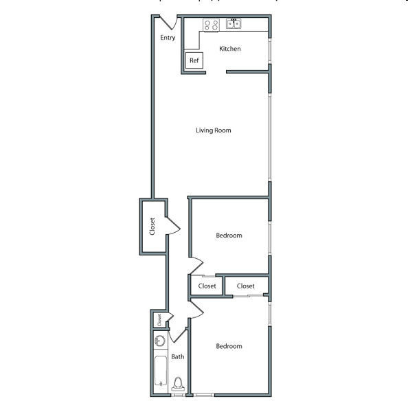 2BR/1BA - South Knoll Apartments