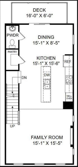 2nd floor plan - 421 Talbot Dr