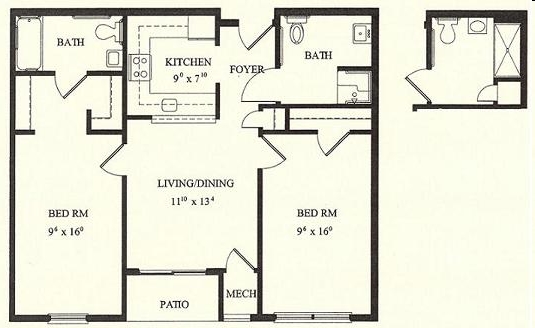 2BR/2BA - Wingler House