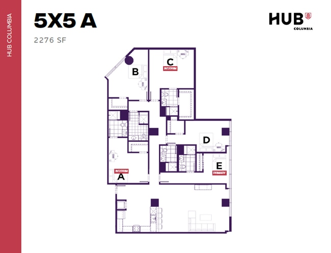 5x5 A - Hub Columbia