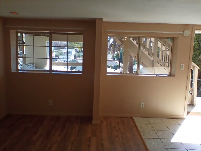 View of backyard through windows. - 6200 St Albans St