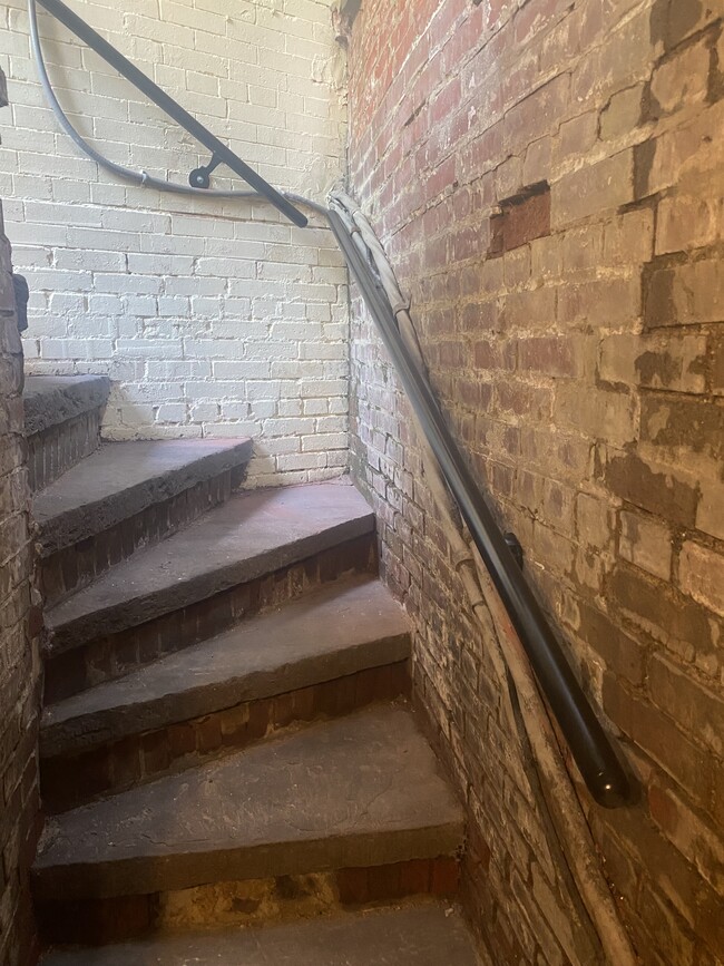 Rear stairs to storage cellar - 39 New York Ave NW