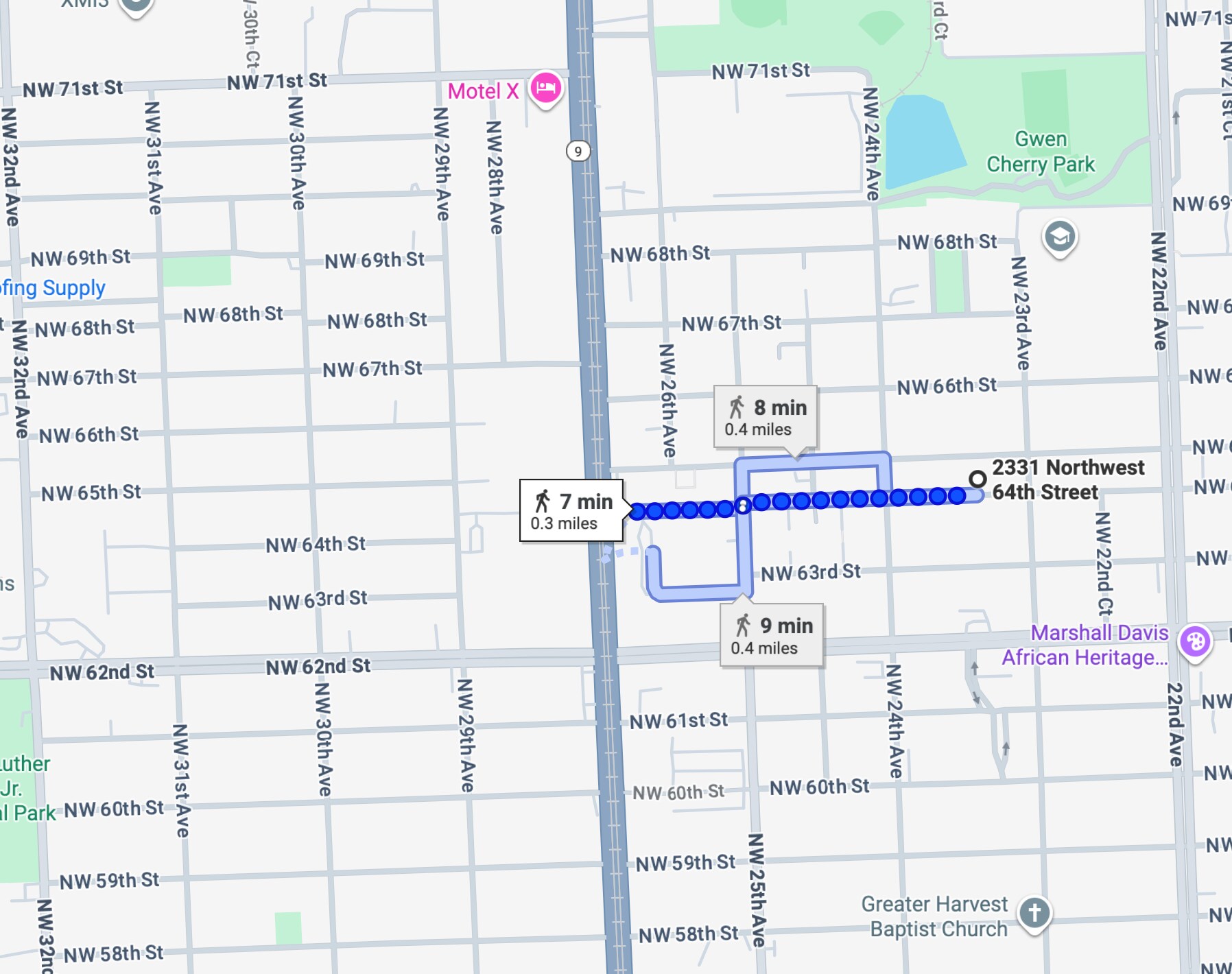walking distance to train station - 2331 NW 64th St