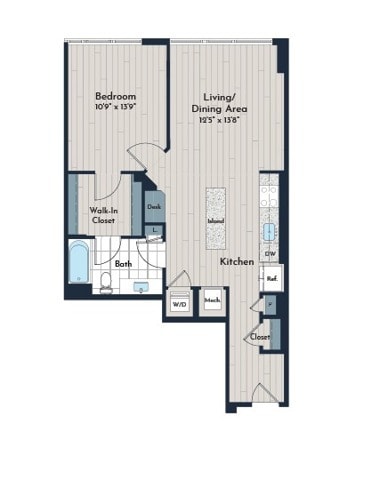 1B-4b Floor Plan - Meridian 2250 at Eisenhower Station