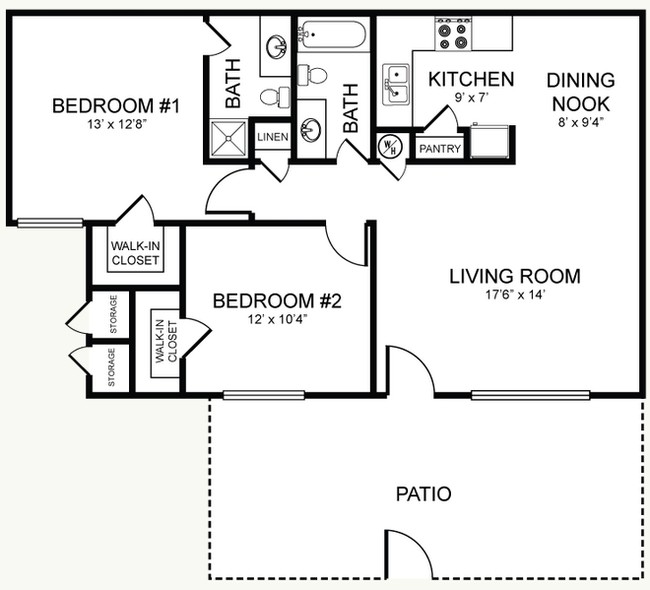 Floorplan - Monterey Pines Apartments