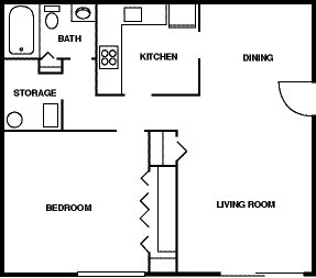 1BR/1BA - Forest Village Apartments