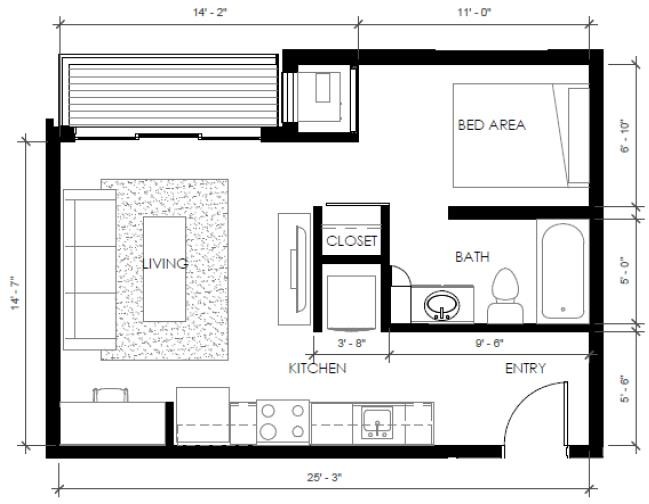 Floorplan - The Bridges Lofts