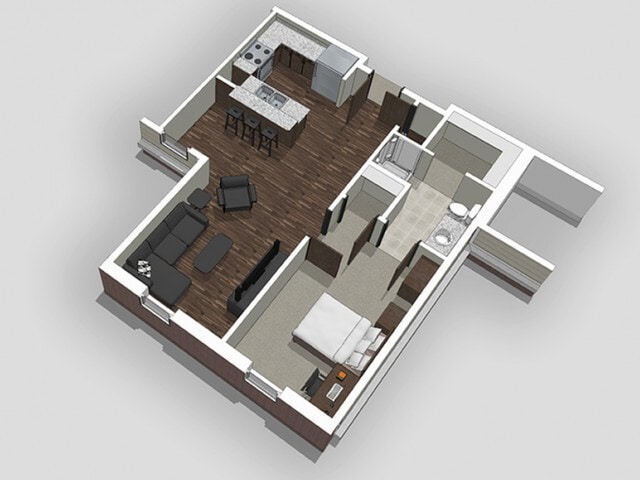 1 Bed x 1 Bath - Bear Village