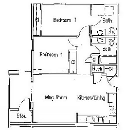 2BR/2BA - Sunridge