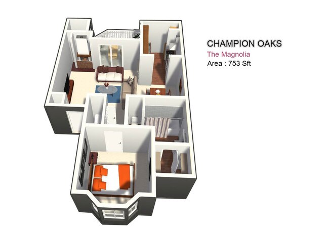 One Bed / One Bath - Champion Oaks