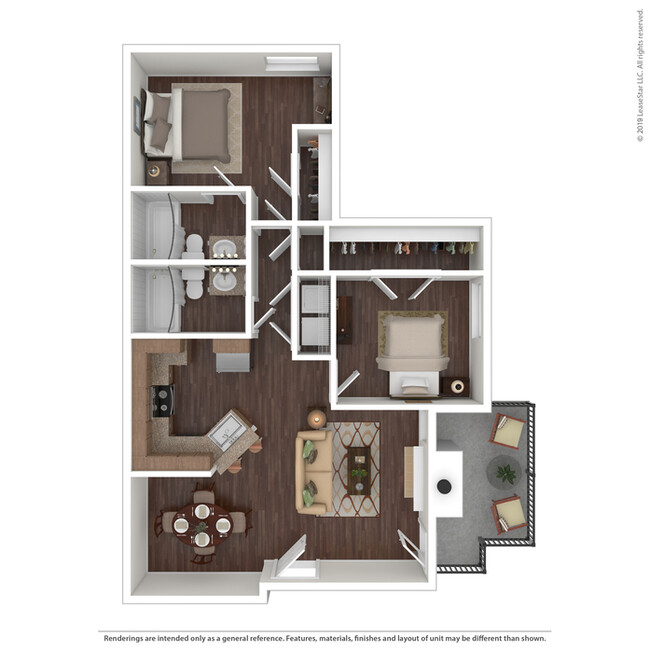 Floorplan - Cypress View Villas Apartments