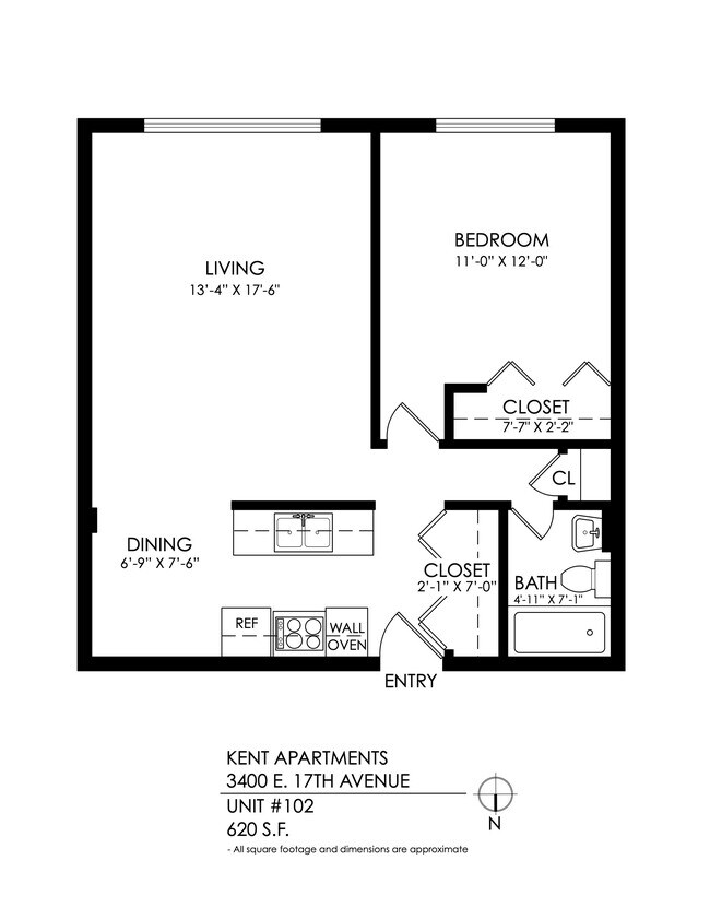 Floorplan - Kent Apartments