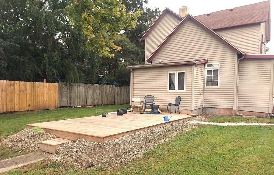 deck in backyard - 105 W Vine St