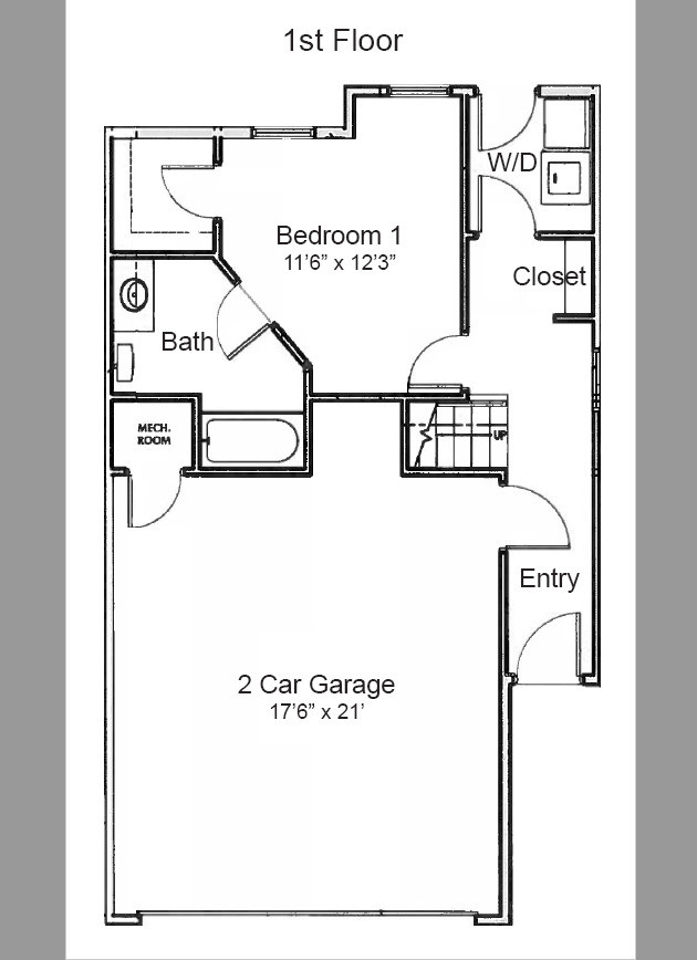 1st Floor - Parkway Townhouses