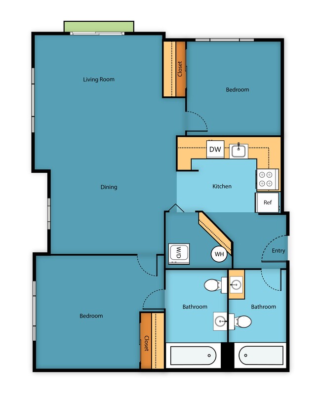 Floorplan - Sir Gallahad Apartment Homes