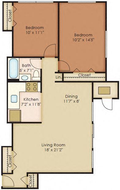 Floorplan - Walker Mill Apartments