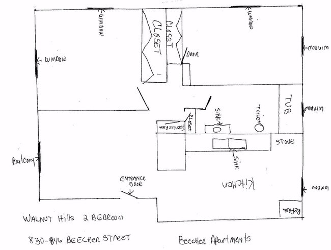 Floorplan - Beecher Apartments