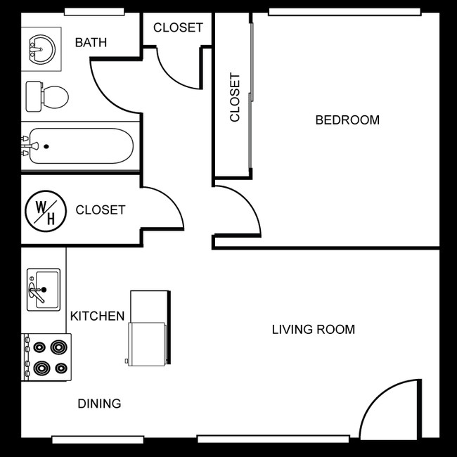 1BR/1BA - Crystal Manor