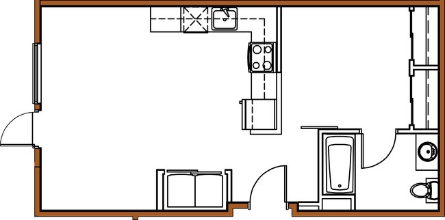 The Alexander, 1 Bedroom, Open - Floorplan.png - The Alexander