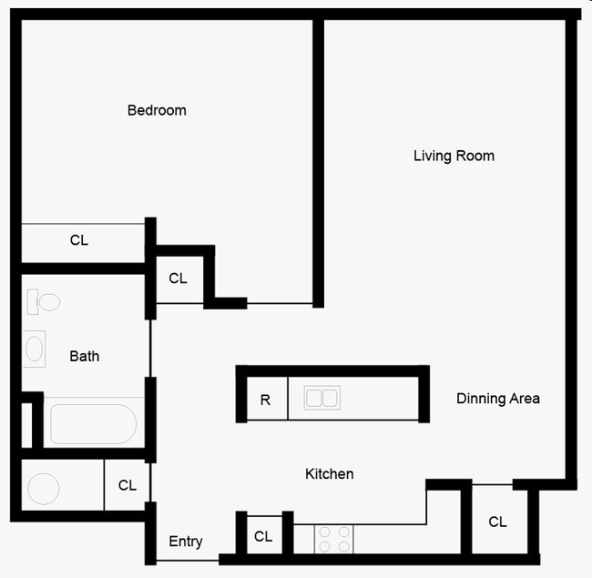 1BR/1BA - Norwich Senior Housing