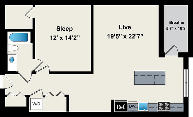 Floorplan - Reside on Jackson