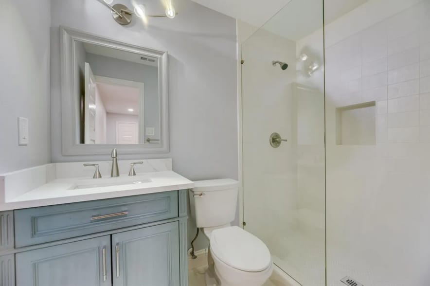 Spacious Master's private bathroom featuring a sleek walk-in shower - 4808 Carolyn Jean Dr