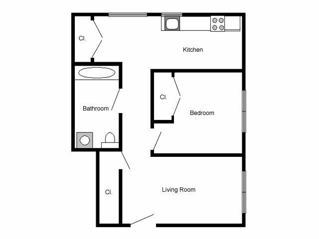 Floorplan - York Village Apartments