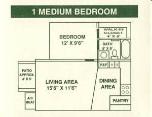 1BR/1BA - Parkwood Apartments