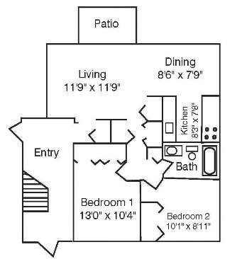 2BR/1BA - Troy Manor Cooperative