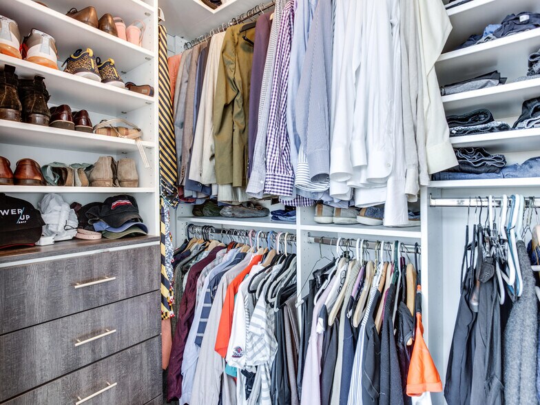 Walk-in Closet with Custom Shelving System - 2030 8th St NW