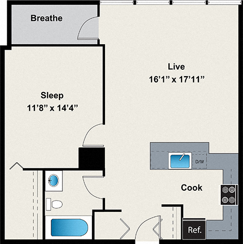 Floorplan - 24 S Morgan Apartments