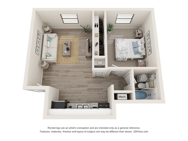 Flat Floor Plan - Topaz Village