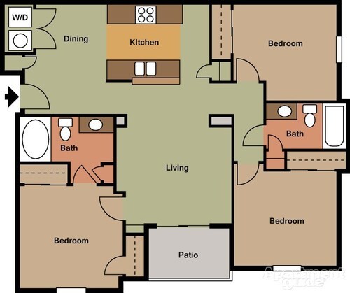 3 bedroom - Granite Landing