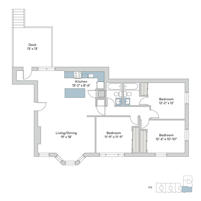 Floorplan - Melrose Apartments