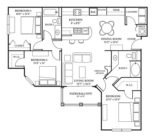 Floorplan - Cypress Pointe