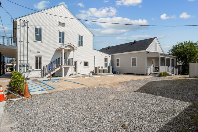 Back of the house with porch. - 526 6th St