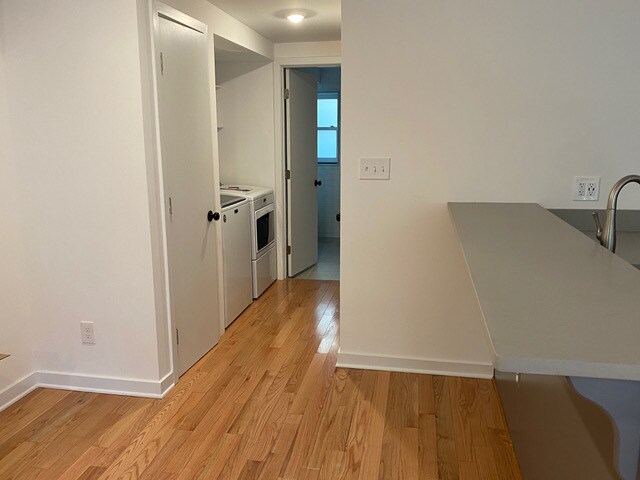 Hallway with two closets, full W/D - 104 8th St NE