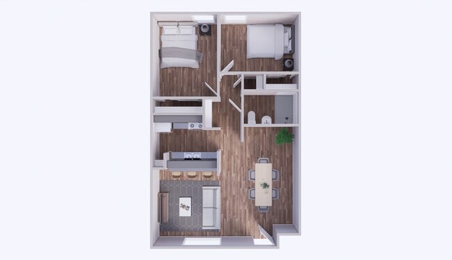Floorplan - Pecan Hill Apartments