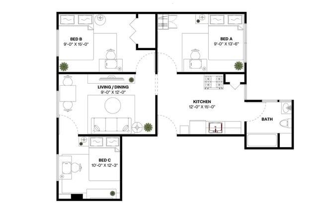 Building Photo - Room in Shared 3 bed/1 bath home