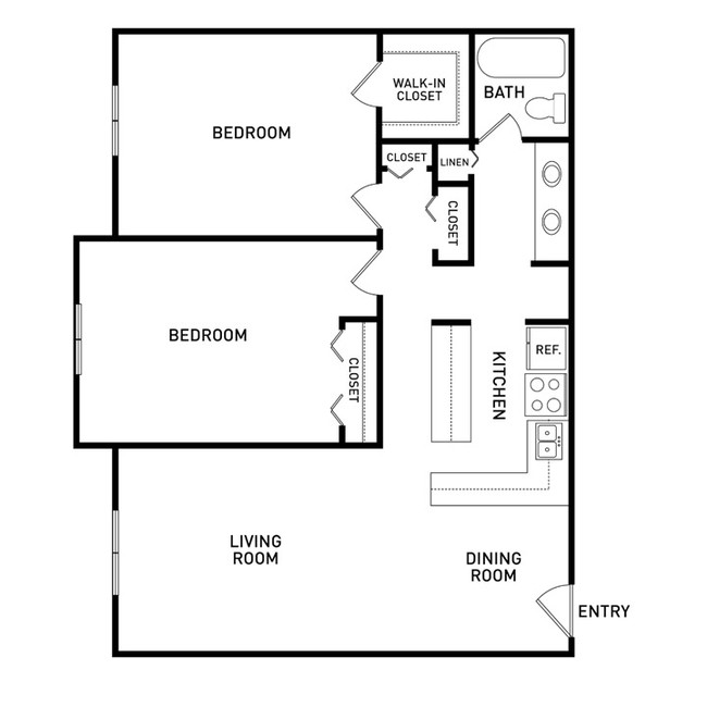 Floorplan - The Oaks Apartments