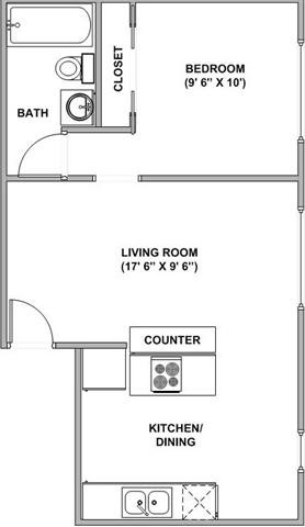 Floorplan - Country Club Apartments